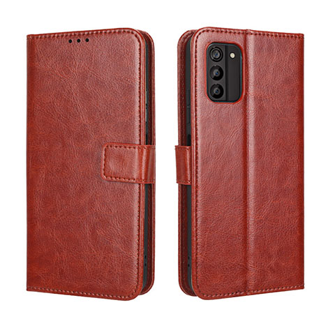 Funda de Cuero Cartera con Soporte Carcasa BY5 para Nokia G100 Marron