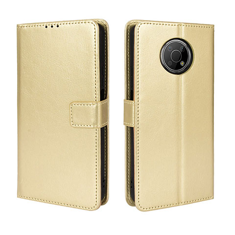 Funda de Cuero Cartera con Soporte Carcasa BY5 para Nokia G300 5G Oro