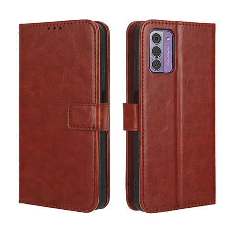 Funda de Cuero Cartera con Soporte Carcasa BY5 para Nokia G42 5G Marron