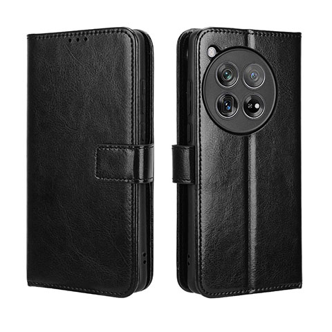 Funda de Cuero Cartera con Soporte Carcasa BY5 para OnePlus 12 5G Negro