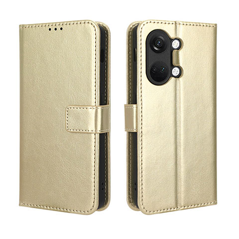 Funda de Cuero Cartera con Soporte Carcasa BY5 para OnePlus Ace 2V 5G Oro