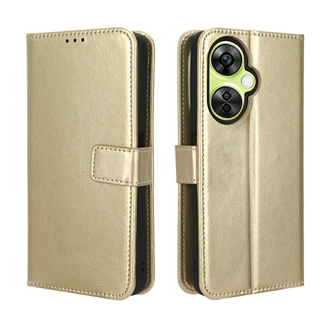 Funda de Cuero Cartera con Soporte Carcasa BY5 para OnePlus Nord CE 3 5G Oro