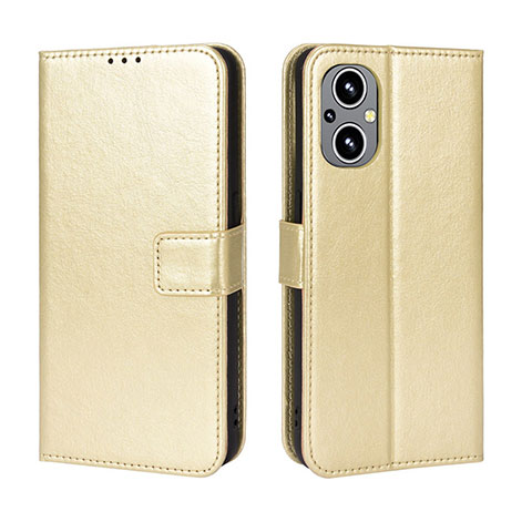 Funda de Cuero Cartera con Soporte Carcasa BY5 para OnePlus Nord N20 5G Oro