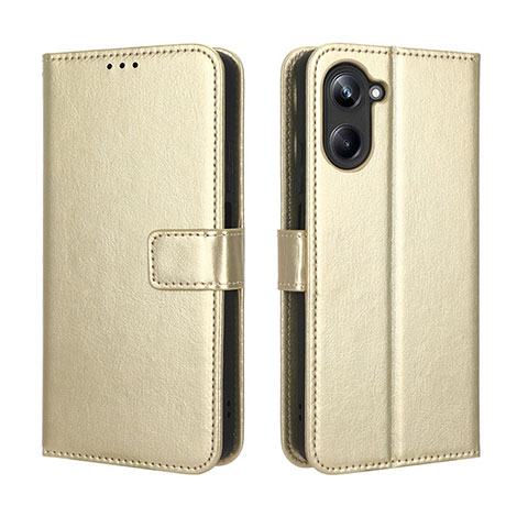 Funda de Cuero Cartera con Soporte Carcasa BY5 para Realme 10 4G Oro