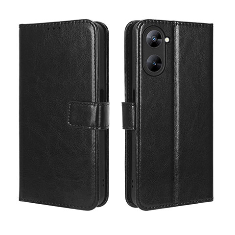 Funda de Cuero Cartera con Soporte Carcasa BY5 para Realme 10S 5G Negro