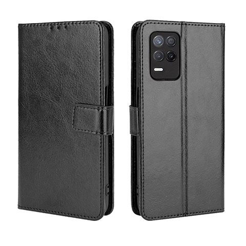 Funda de Cuero Cartera con Soporte Carcasa BY5 para Realme 8s 5G Negro