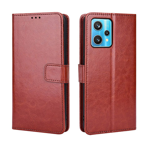 Funda de Cuero Cartera con Soporte Carcasa BY5 para Realme 9 Pro+ Plus 5G Marron