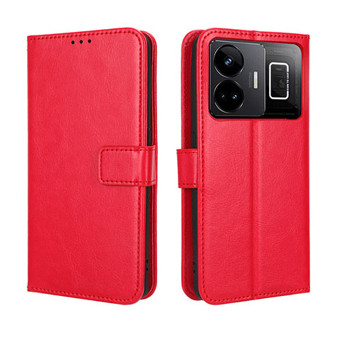 Funda de Cuero Cartera con Soporte Carcasa BY5 para Realme GT Neo5 240W 5G Rojo