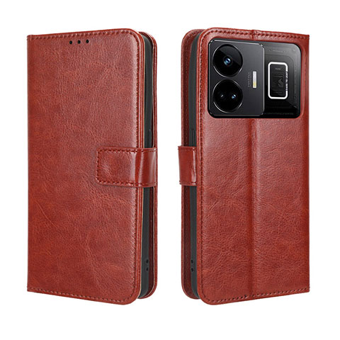 Funda de Cuero Cartera con Soporte Carcasa BY5 para Realme GT Neo5 5G Marron