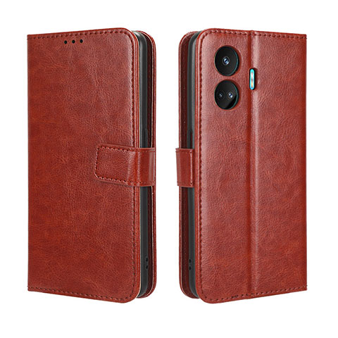 Funda de Cuero Cartera con Soporte Carcasa BY5 para Realme GT Neo5 SE 5G Marron