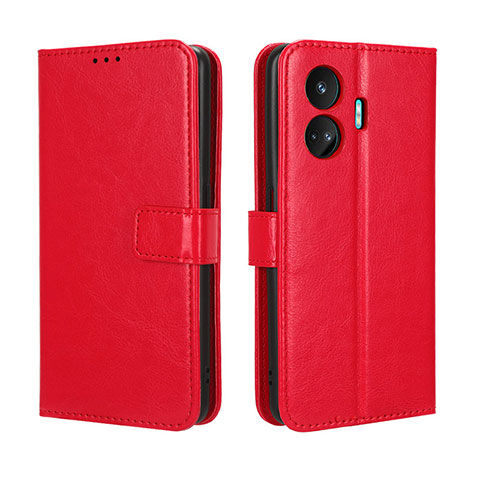 Funda de Cuero Cartera con Soporte Carcasa BY5 para Realme GT Neo5 SE 5G Rojo