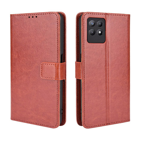 Funda de Cuero Cartera con Soporte Carcasa BY5 para Realme Narzo 50 4G Marron