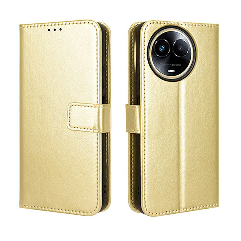 Funda de Cuero Cartera con Soporte Carcasa BY5 para Realme Narzo 60x 5G Oro