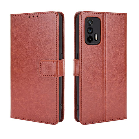 Funda de Cuero Cartera con Soporte Carcasa BY5 para Realme X7 Max 5G Marron