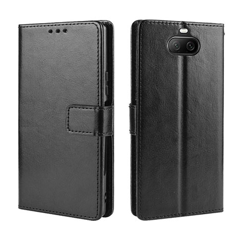 Funda de Cuero Cartera con Soporte Carcasa BY5 para Sony Xperia 8 Negro