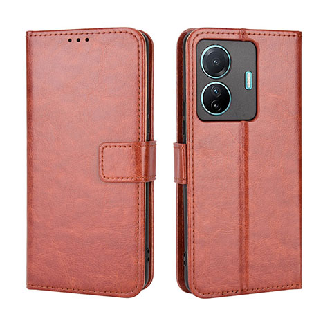 Funda de Cuero Cartera con Soporte Carcasa BY5 para Vivo iQOO Z6 Pro 5G Marron