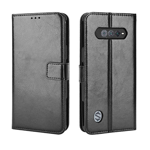 Funda de Cuero Cartera con Soporte Carcasa BY5 para Xiaomi Black Shark 4S 5G Negro