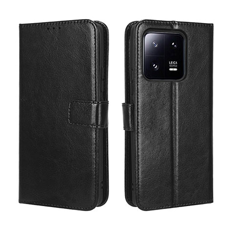 Funda de Cuero Cartera con Soporte Carcasa BY5 para Xiaomi Mi 13 5G Negro