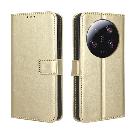 Funda de Cuero Cartera con Soporte Carcasa BY5 para Xiaomi Mi 13 Ultra 5G Oro