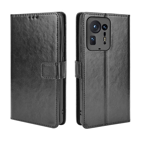 Funda de Cuero Cartera con Soporte Carcasa BY5 para Xiaomi Mi Mix 4 5G Negro