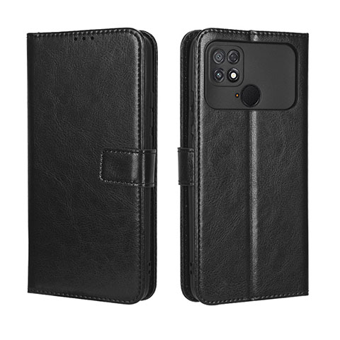 Funda de Cuero Cartera con Soporte Carcasa BY5 para Xiaomi Poco C40 Negro