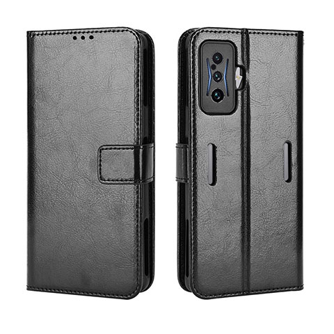 Funda de Cuero Cartera con Soporte Carcasa BY5 para Xiaomi Poco F4 GT 5G Negro