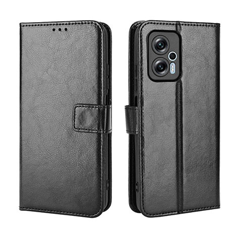 Funda de Cuero Cartera con Soporte Carcasa BY5 para Xiaomi Poco X4 GT 5G Negro