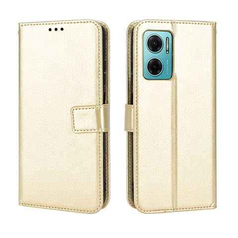 Funda de Cuero Cartera con Soporte Carcasa BY5 para Xiaomi Redmi 10 Prime Plus 5G Oro