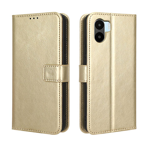 Funda de Cuero Cartera con Soporte Carcasa BY5 para Xiaomi Redmi A1 Oro