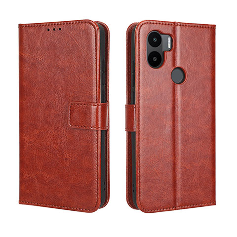 Funda de Cuero Cartera con Soporte Carcasa BY5 para Xiaomi Redmi A1 Plus Marron