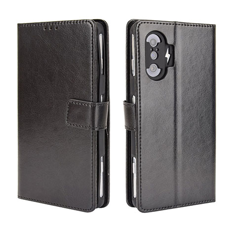 Funda de Cuero Cartera con Soporte Carcasa BY5 para Xiaomi Redmi K40 Gaming 5G Negro