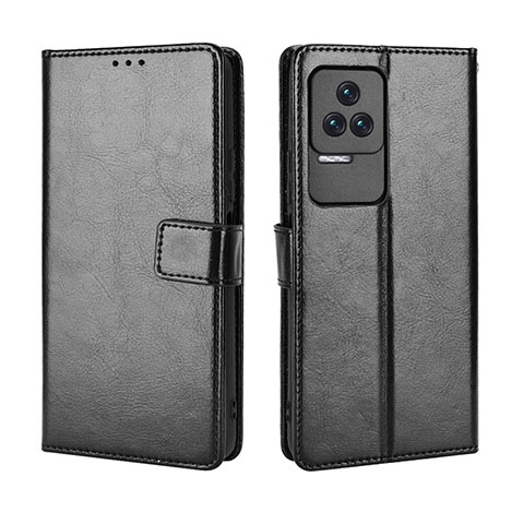 Funda de Cuero Cartera con Soporte Carcasa BY5 para Xiaomi Redmi K40S 5G Negro