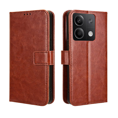 Funda de Cuero Cartera con Soporte Carcasa BY5 para Xiaomi Redmi Note 13 5G Marron