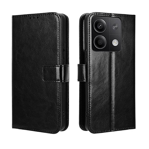 Funda de Cuero Cartera con Soporte Carcasa BY5 para Xiaomi Redmi Note 13 5G Negro