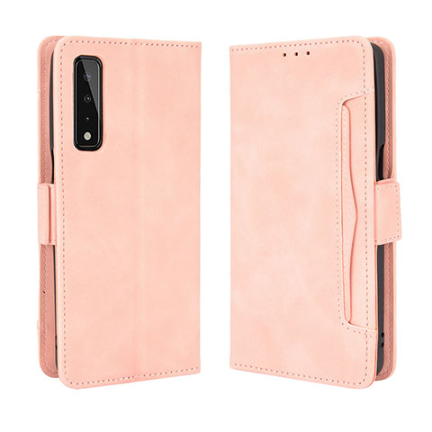 Funda de Cuero Cartera con Soporte Carcasa BY6 para LG Stylo 7 Rosa