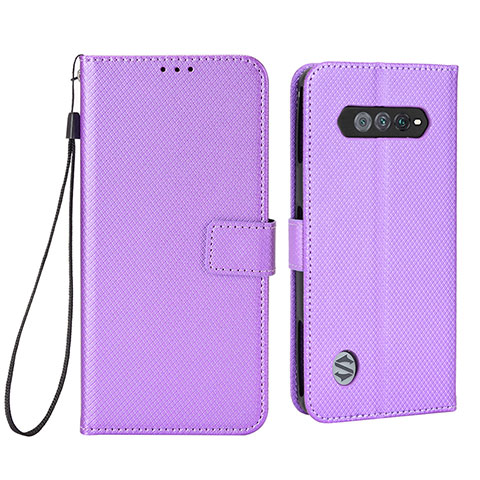 Funda de Cuero Cartera con Soporte Carcasa BY6 para Xiaomi Black Shark 4S 5G Morado