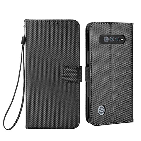 Funda de Cuero Cartera con Soporte Carcasa BY6 para Xiaomi Black Shark 4S Pro 5G Negro