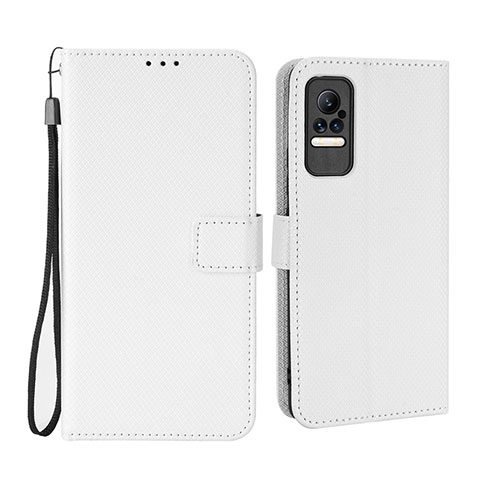 Funda de Cuero Cartera con Soporte Carcasa BY6 para Xiaomi Civi 5G Blanco