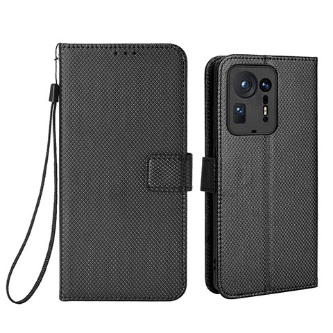 Funda de Cuero Cartera con Soporte Carcasa BY6 para Xiaomi Mi Mix 4 5G Negro