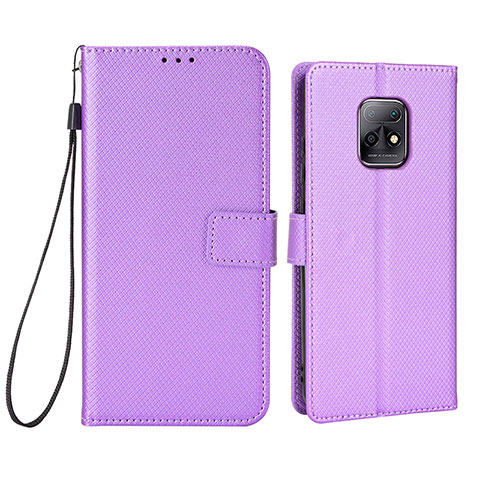 Funda de Cuero Cartera con Soporte Carcasa BY6 para Xiaomi Redmi 10X Pro 5G Morado