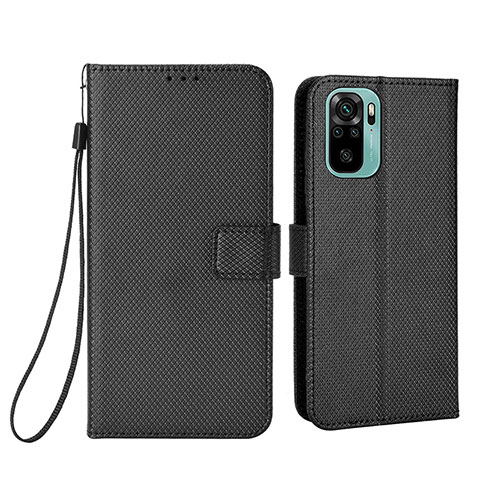 Funda de Cuero Cartera con Soporte Carcasa BY6 para Xiaomi Redmi Note 11 SE India 4G Negro