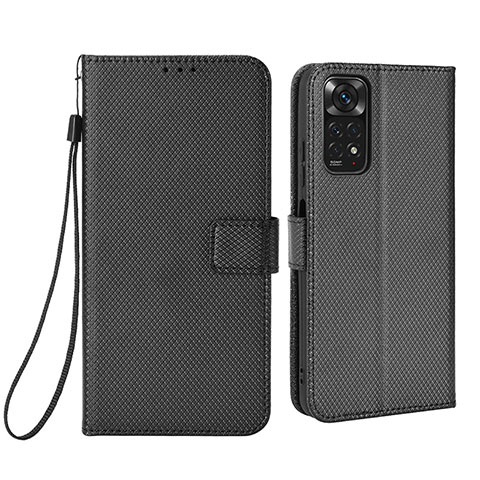 Funda de Cuero Cartera con Soporte Carcasa BY6 para Xiaomi Redmi Note 11S 4G Negro