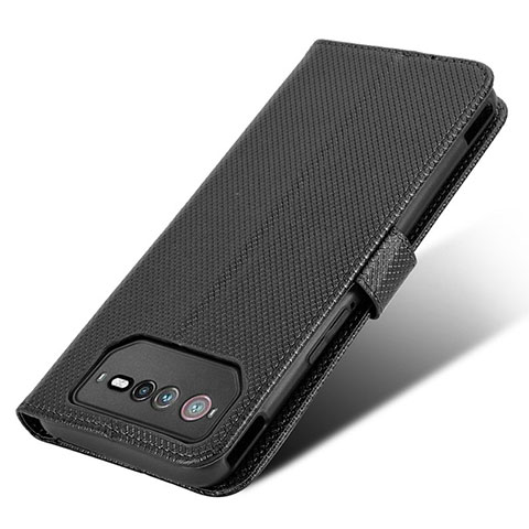 Funda de Cuero Cartera con Soporte Carcasa BY7 para Asus ROG Phone 6 Negro