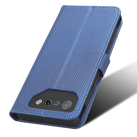 Funda de Cuero Cartera con Soporte Carcasa BY7 para Asus ROG Phone 7 Azul