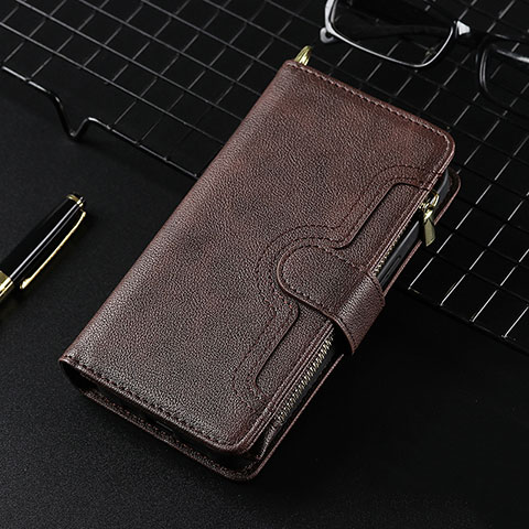 Funda de Cuero Cartera con Soporte Carcasa BY7 para Xiaomi Redmi 10 (2022) Marron