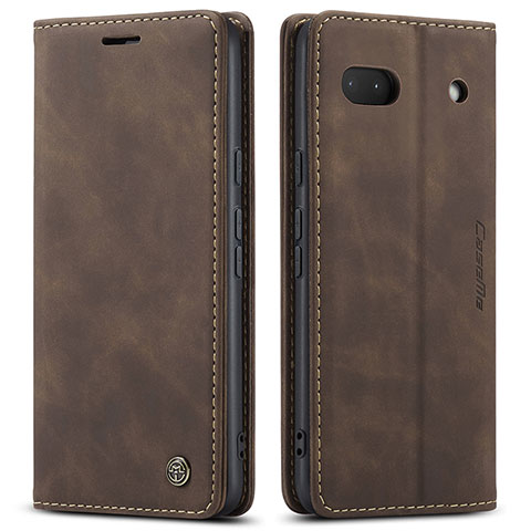 Funda de Cuero Cartera con Soporte Carcasa C01S para Google Pixel 6a 5G Marron