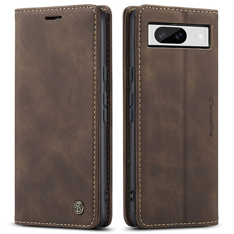 Funda de Cuero Cartera con Soporte Carcasa C01S para Google Pixel 8 5G Marron