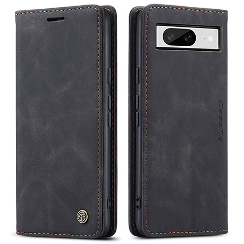 Funda de Cuero Cartera con Soporte Carcasa C01S para Google Pixel 8 5G Negro