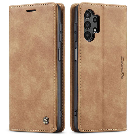 Funda de Cuero Cartera con Soporte Carcasa C01S para Samsung Galaxy A13 4G Marron Claro