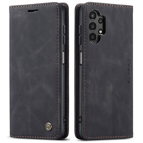 Funda de Cuero Cartera con Soporte Carcasa C01S para Samsung Galaxy A13 4G Negro